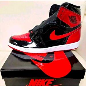Jordan 1 High Patent Leather Bred - Size 12
